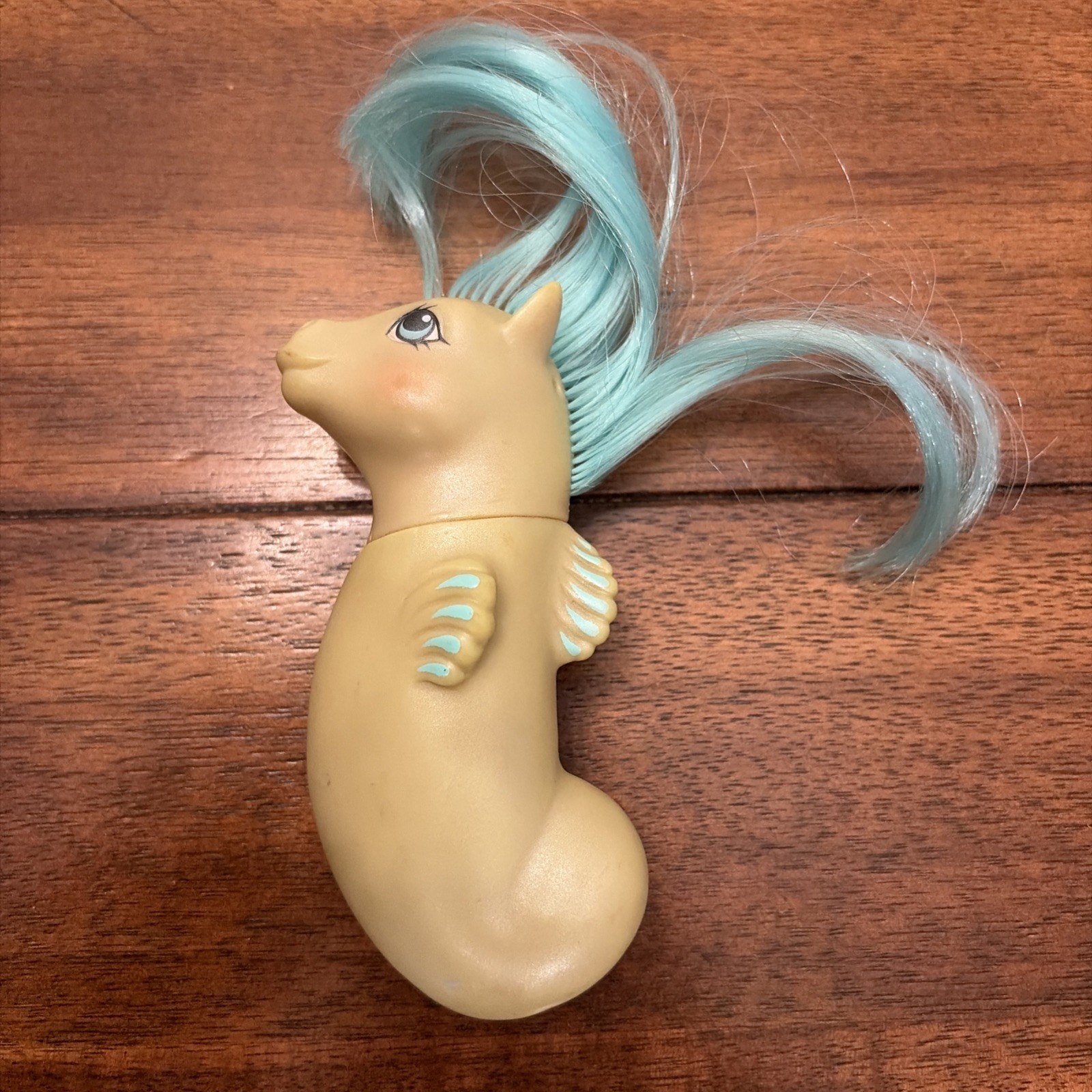 VINTAGE G1 MY LITTLE PONY SEA SHIMMER GREEN BLUE 1984 SEAHORSE BABY