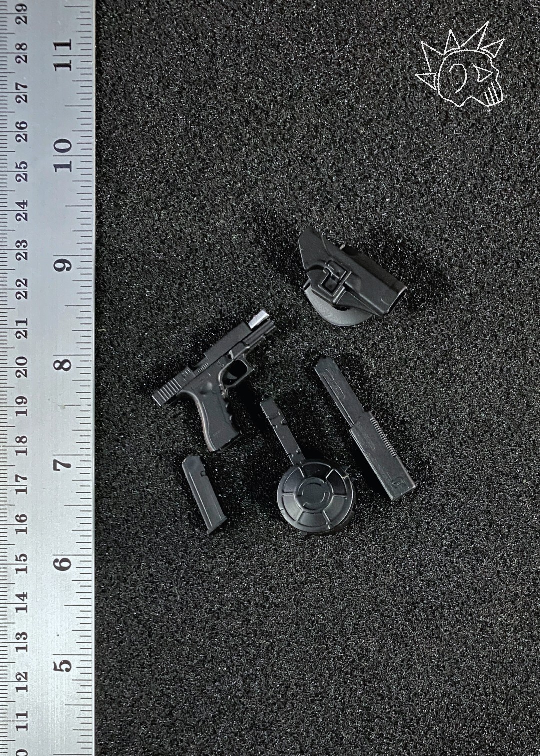 Pistola Glock 17 scala 1/6 + fondina set accessori action figure personalizzati - M049