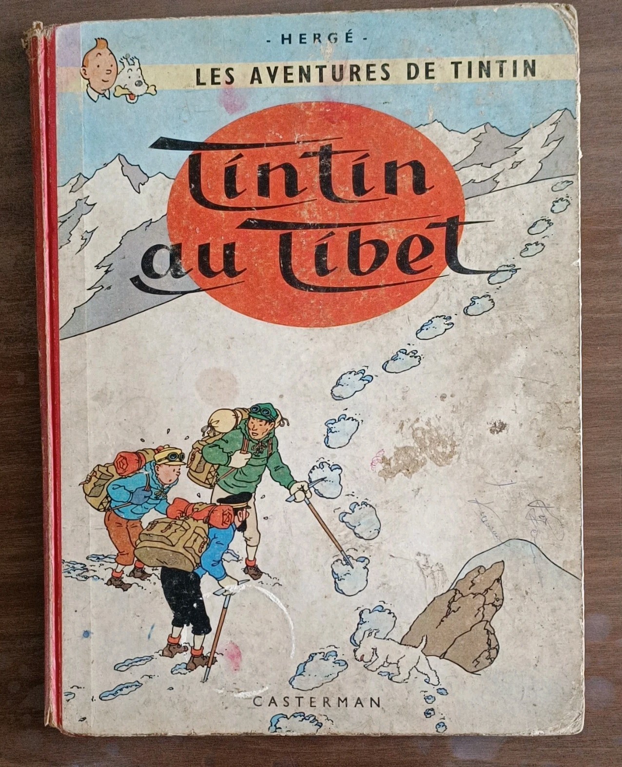 Casterman Les Aventures de Tintin Tintin au Tibet Hergé Couleur 1960