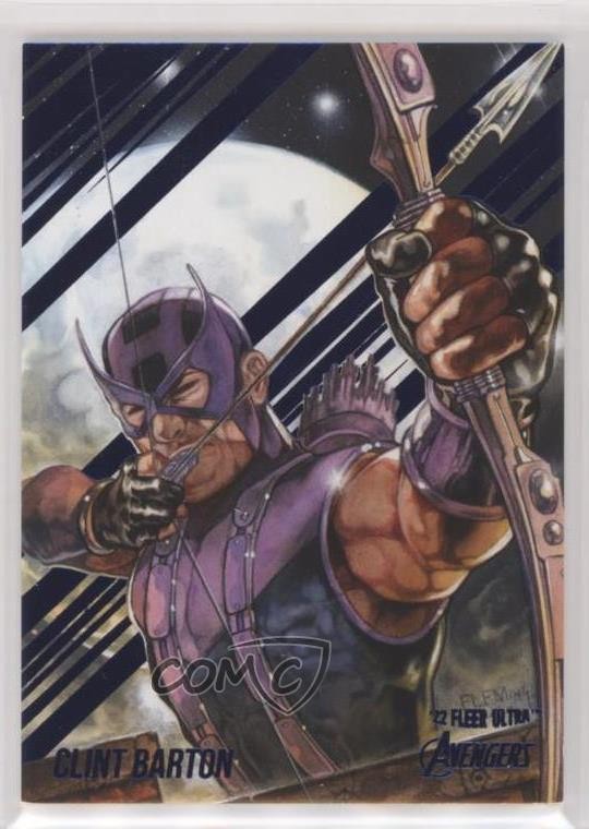 2022 Fleer Ultra Avengers Blue Foil 89/360 Clint Barton #14 o1h
