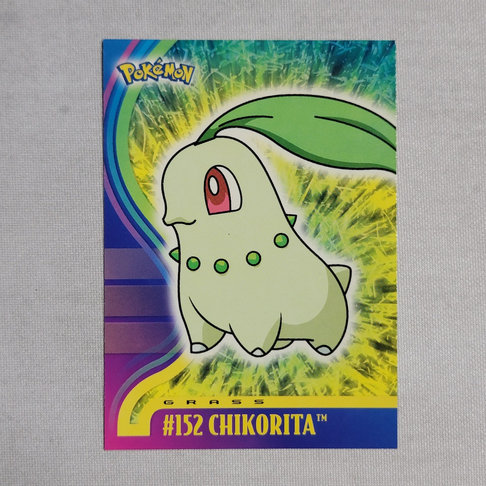 2001 Topps Pokemon Johto Series 1 Cards  #152 Chikorita NON Holo NM