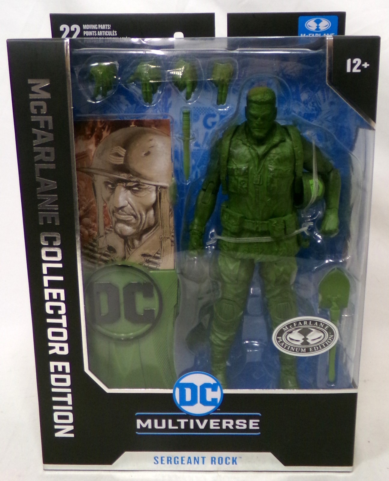 DC Multiverse Platinum Collector #14 Figure Classic Sergeant Rock 7" McFarlane