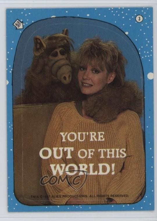 Adesivi Topps Alf Serie 1 1987 Sei fuori dal mondo! #3 0kb5