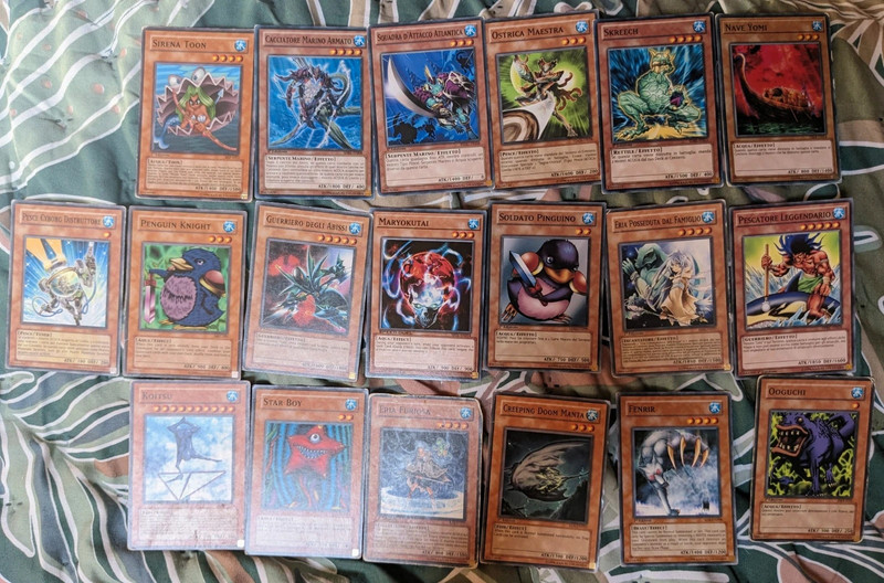 Yu-Gi-Oh - mazzo acqua vintage carte Goat/Perfect Circle/Edison