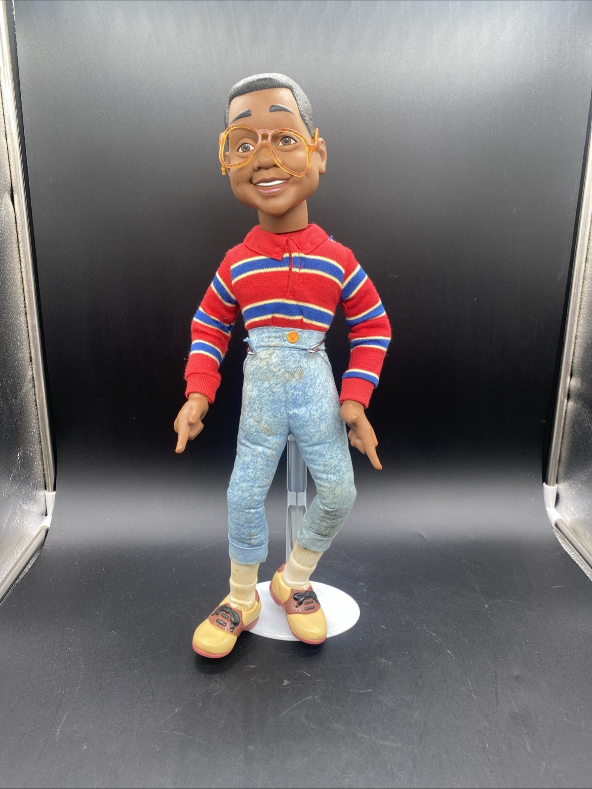 VTG 1991 Family Matters Steve Urkel Hasbro Talking Pull-String 17" Toy Doll