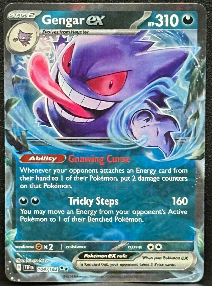 2024 Gengar ex 104/162 SV05 Forze Temporali Holo Doppio Raro ENG HP310