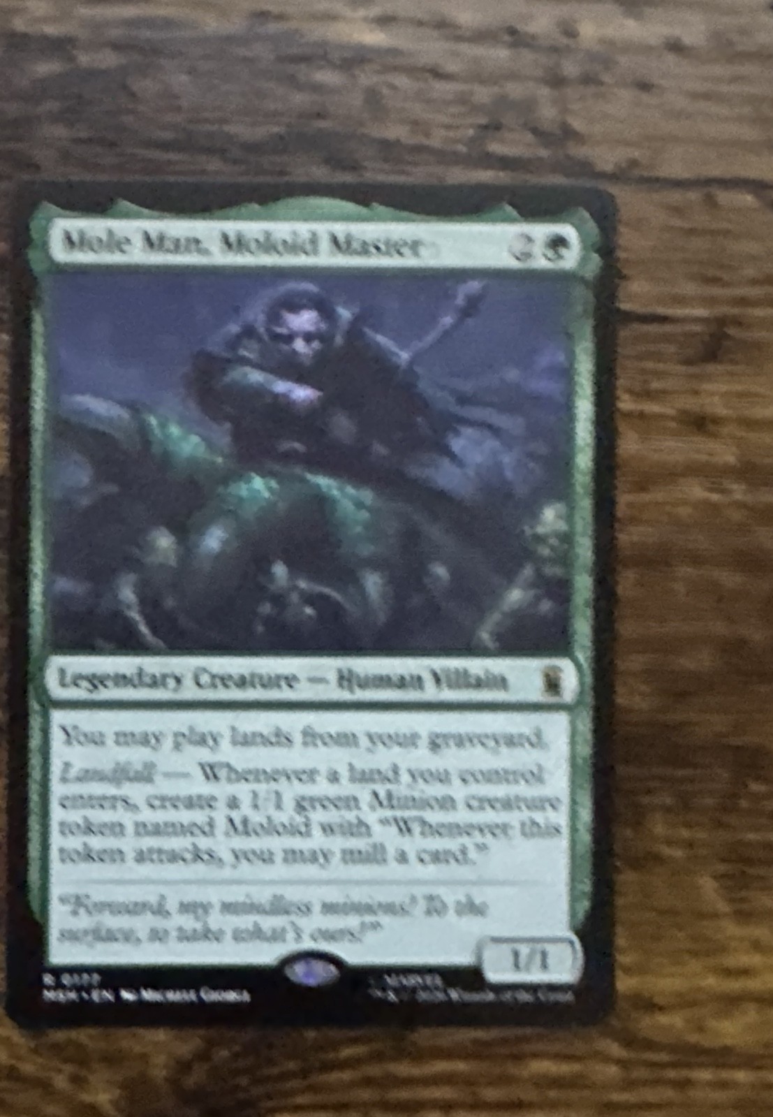 Mole Man, Moloid Master Marvel Super Heroes Foil
