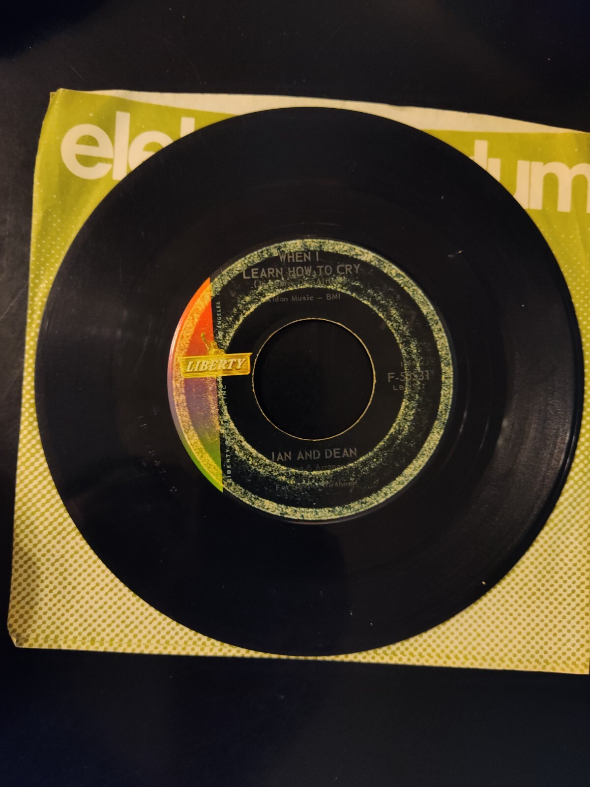 Jan and Dean - Linda / When I Learn How To Cry 45rpm 7" Single Liberty F-55531