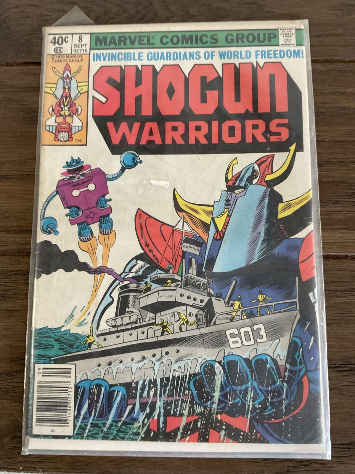 Shogun Warriors #8 Newsstand (1979) Marvel Comics Giant Robot Comic Book