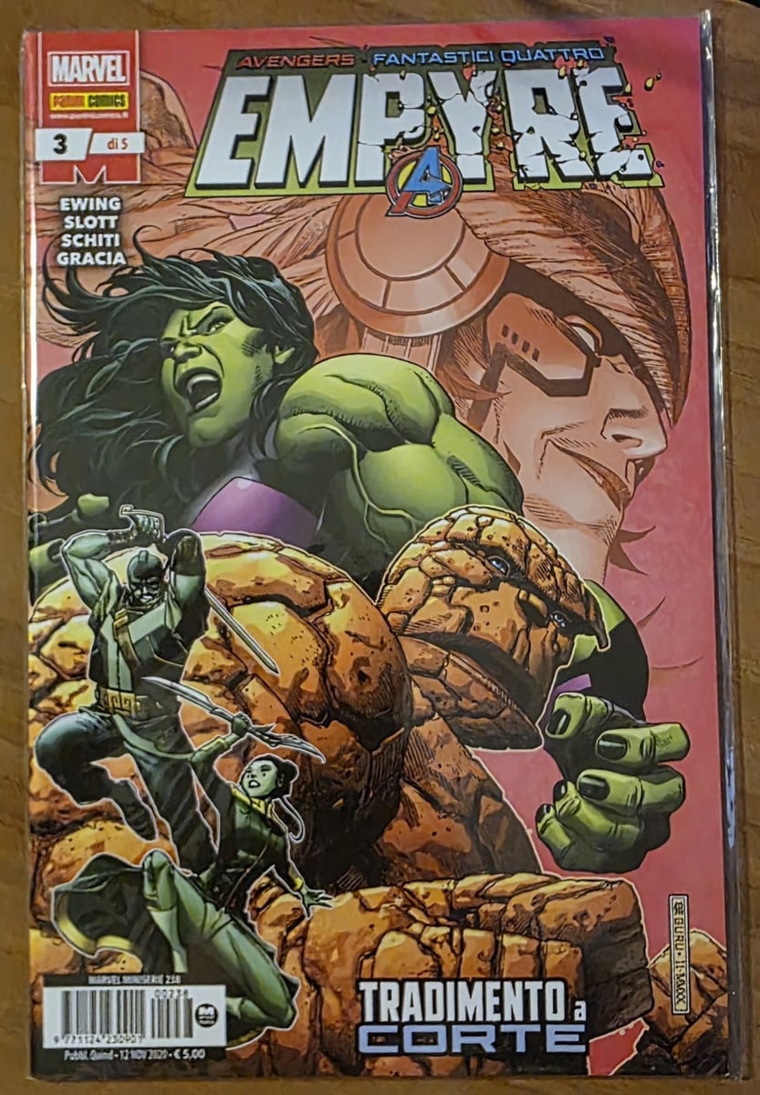 Panini Comics Empyre n. 3 Tradimento a corte Marvel 2020 Hulk La Cosa