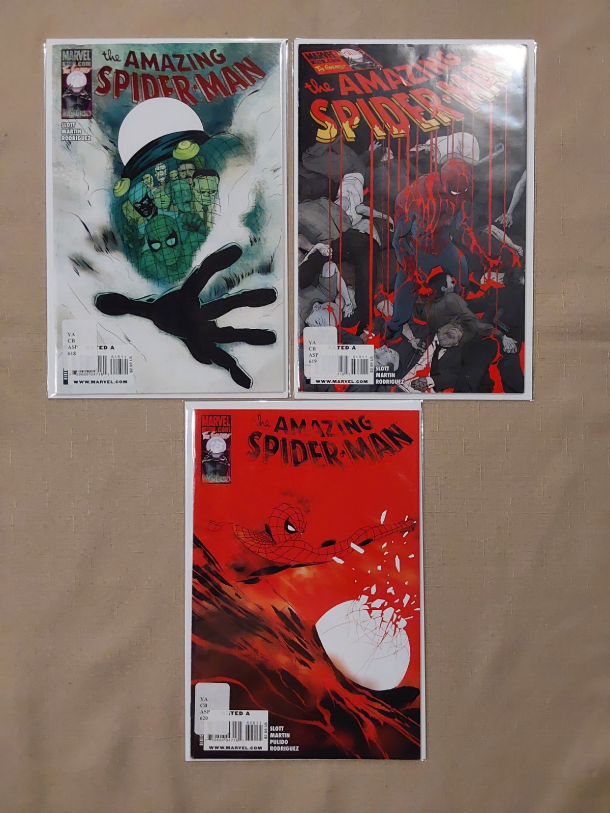 Amazing Spider-Man #618 - #620 Marvel Comics 2010 - Il Guanto Mysterio!
