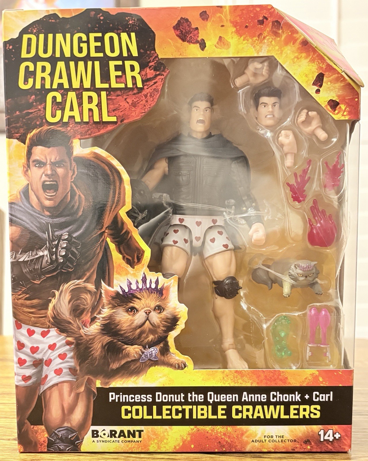 Dungeon Crawler Carl Action Figure Set W/Princess Donut Playmates Borant Corp