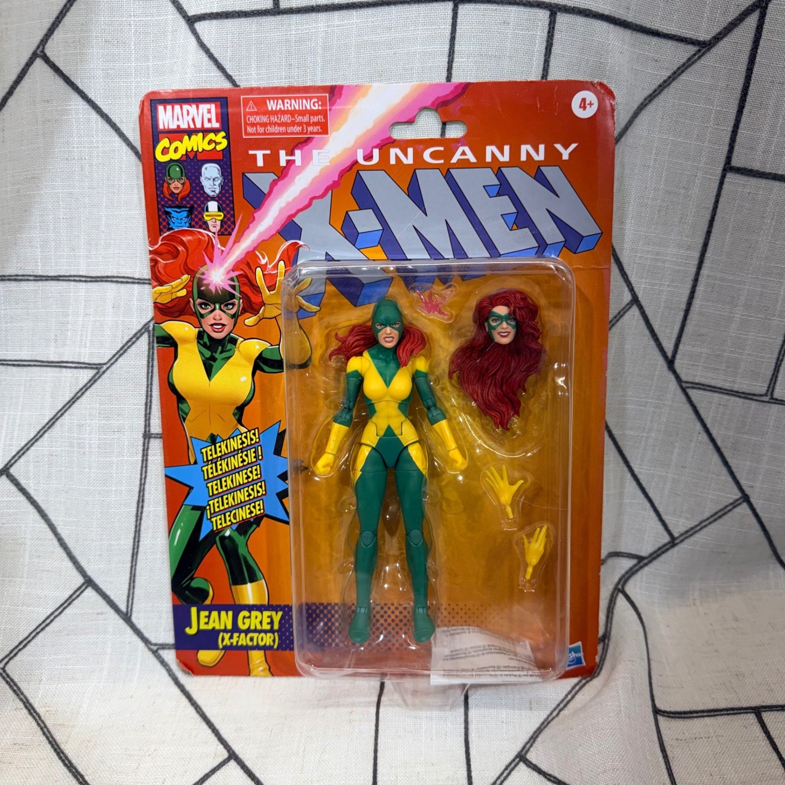 Hasbro Marvel Legends Modellino Jean Grey X-Factor 6" Verde Giallo Retrò