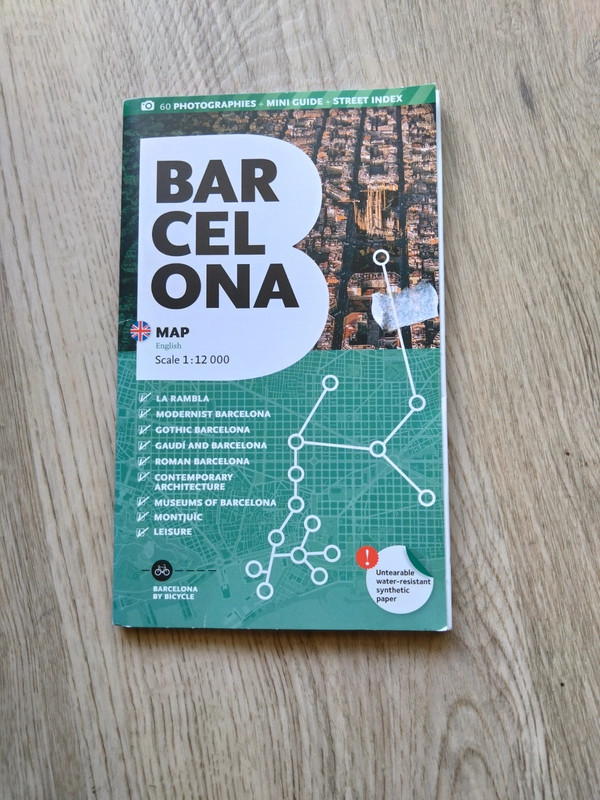 Carte Barcelona en anglais