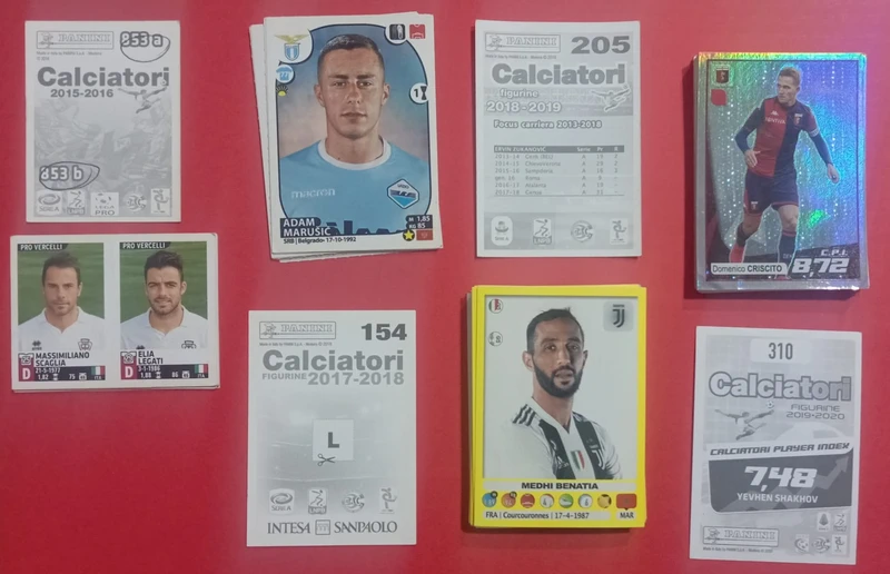 Figurine Calciatori Panini Lotto 80 pezzi
