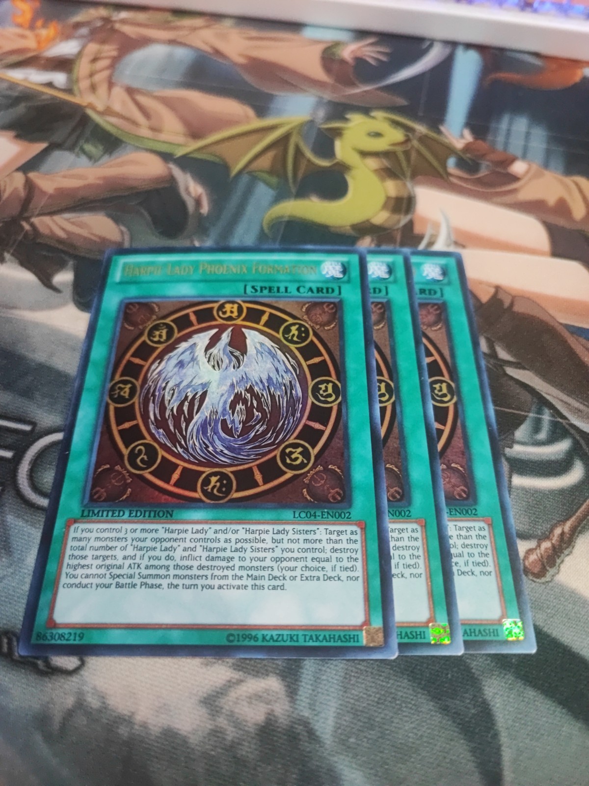 3 x Formazione Harpie Lady Phoenix - LC04-EN002 - Ultra Rara - Edizione Limitata Ne