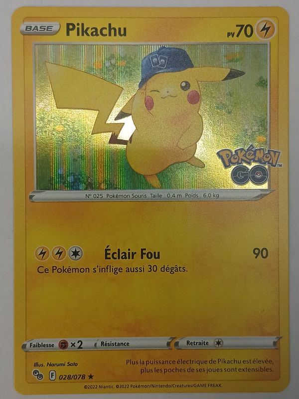 Pikachu (PGO 028) Holo Pokémon GO