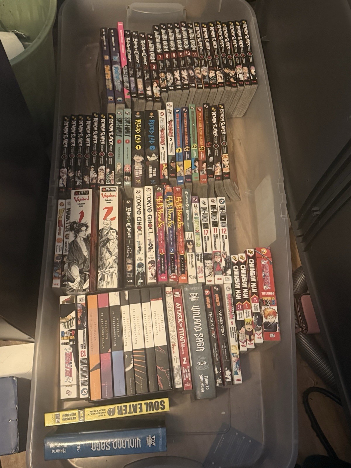 Enorme Lotto Manga: Naruto Box Set 28-48 + 90+ Vols Demon Slayer JJK MESSAGGIO PRIMA