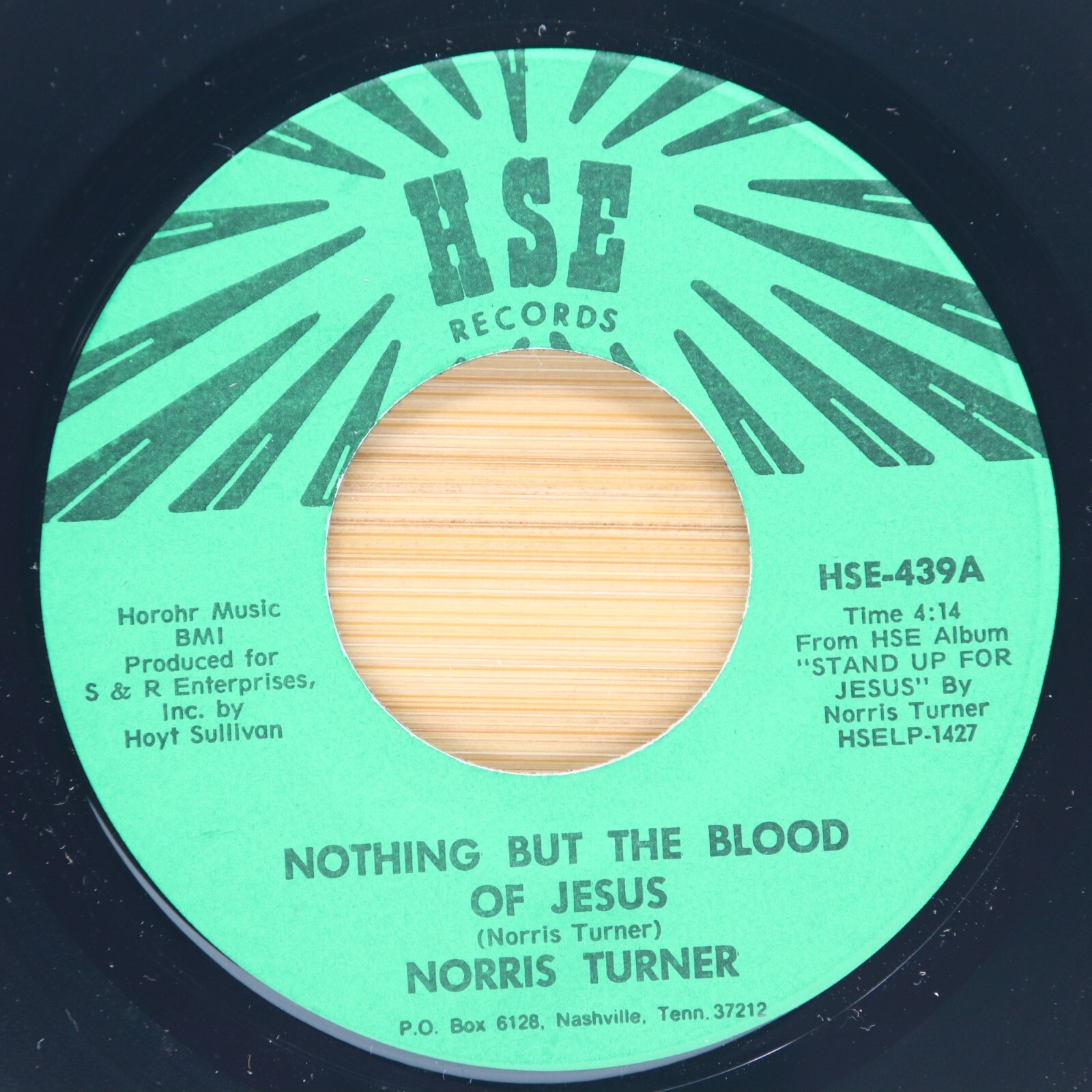 NORRIS TURNER - NOTHING BUT THE BLOOD OF JESUS / LET US WALK - BLACK GOSPEL  45