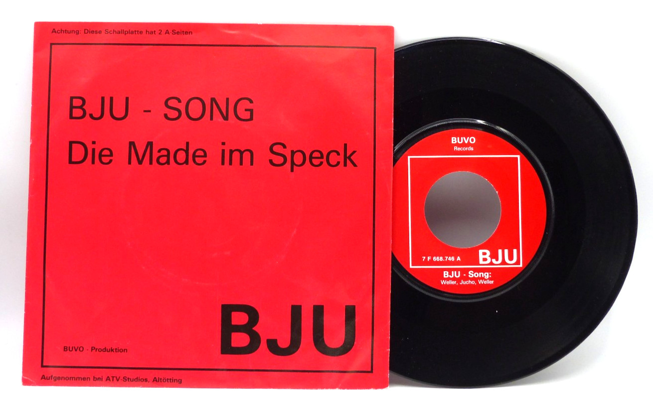 BJU 7" Single Vinyl Schallplatte M Mint BJU-Song Die Made Im Speck S15292