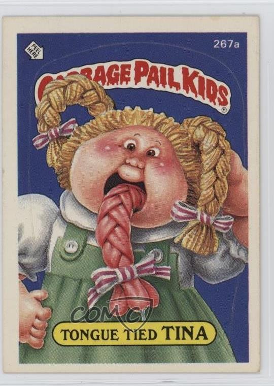 Topps Garbage Pail Kids 1987 Serie 7 Lingua Legata TINA (One Star Back) 0nr3