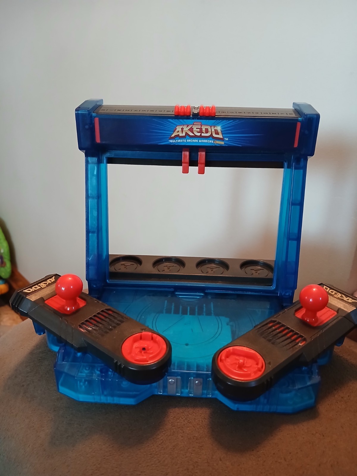 Akedo Battle Arena Playset Blu Nero Rosso Plastica CON SUONO Funzionante