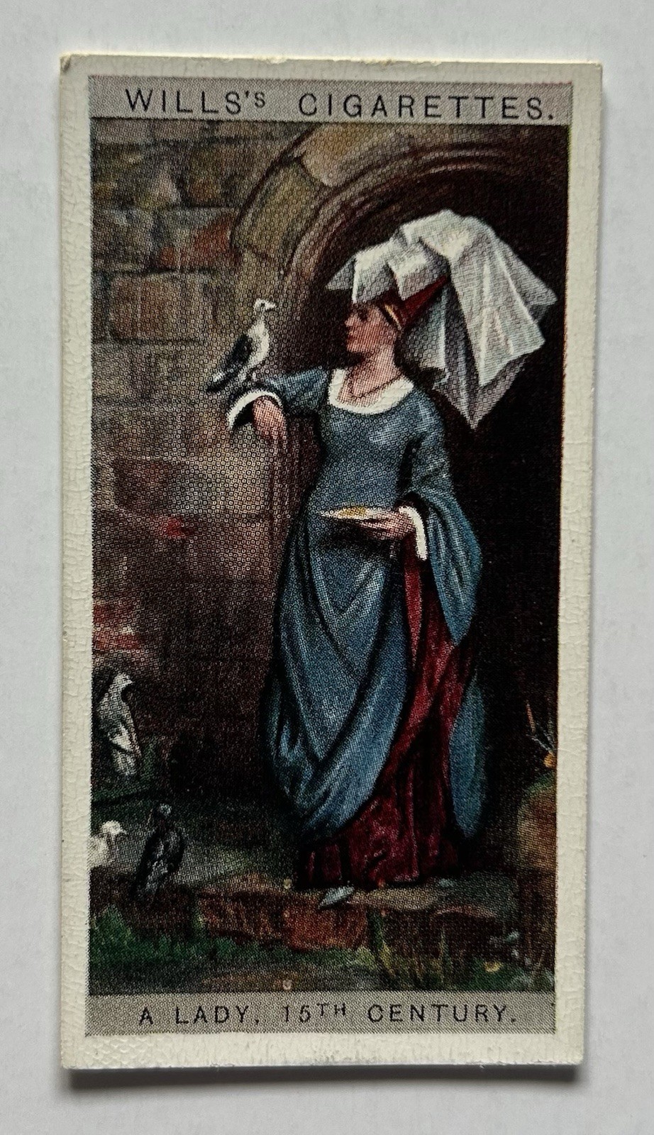 Wills English Period Costumes No 9 Lady 15th Century Tobacco Card CC32