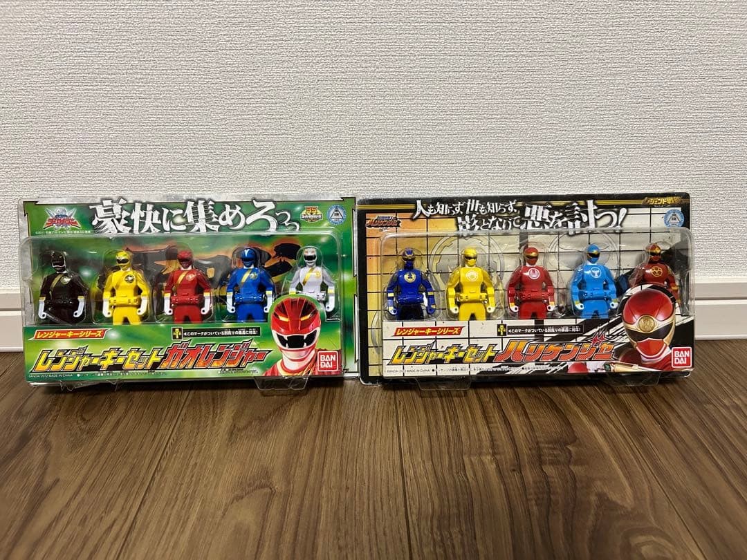 Bandai Gaoranger & Hurricaneger Ranger Key Set with Boxes