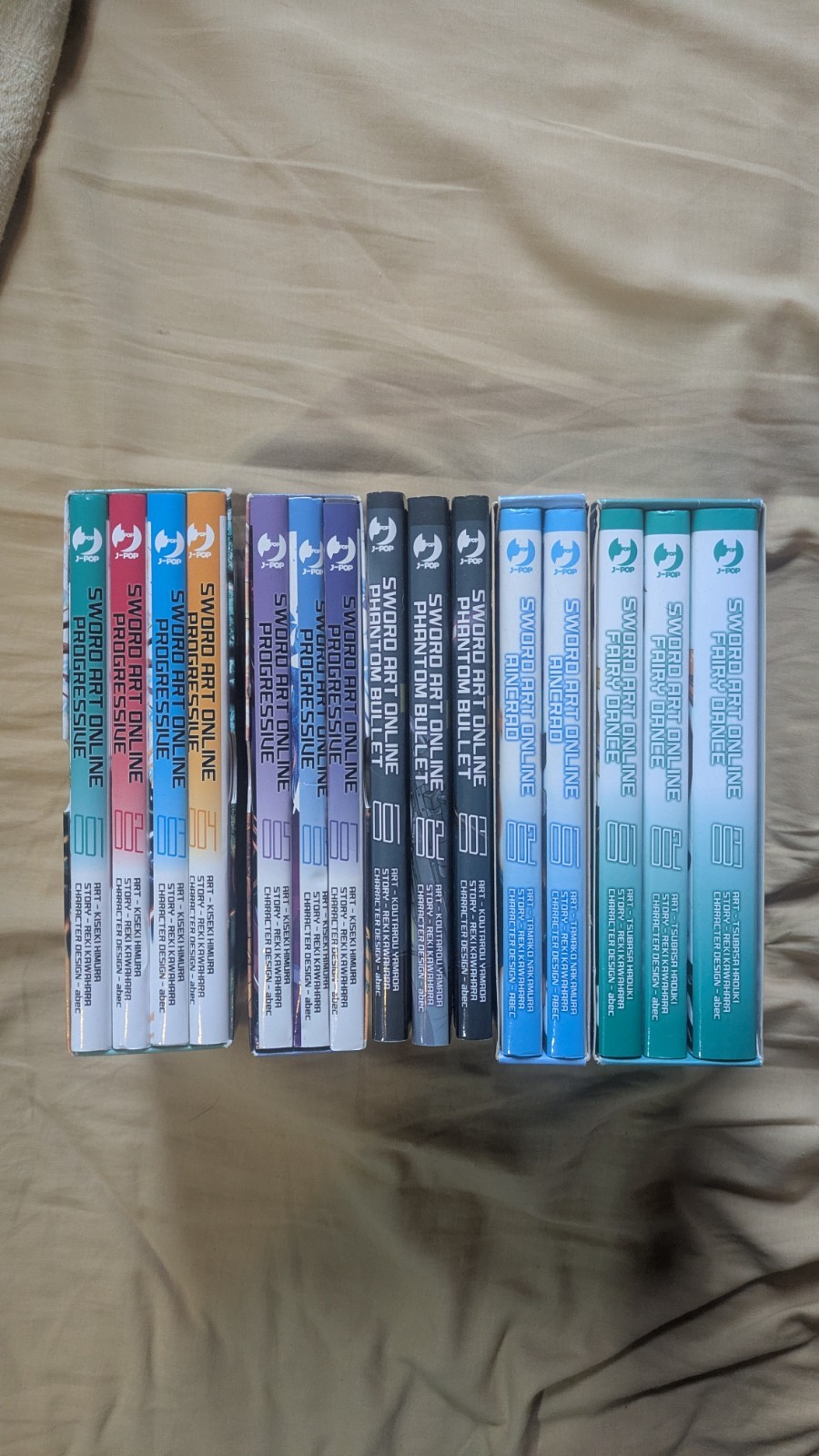 J-POP Sword Art Online: Progressive lotto volumi 2,4-16 + Collection Box