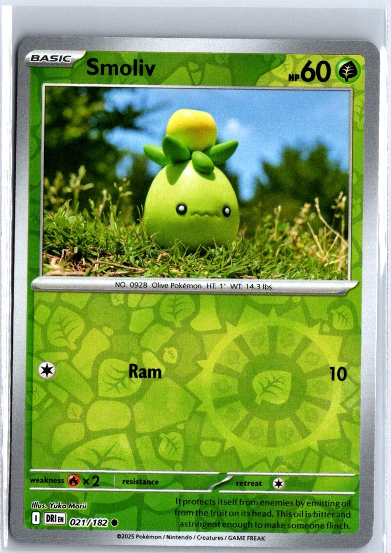 Smoliv Common 021/182 Reverse Holo SV10: Destination Rivals quasi nuovo Yuka Morii