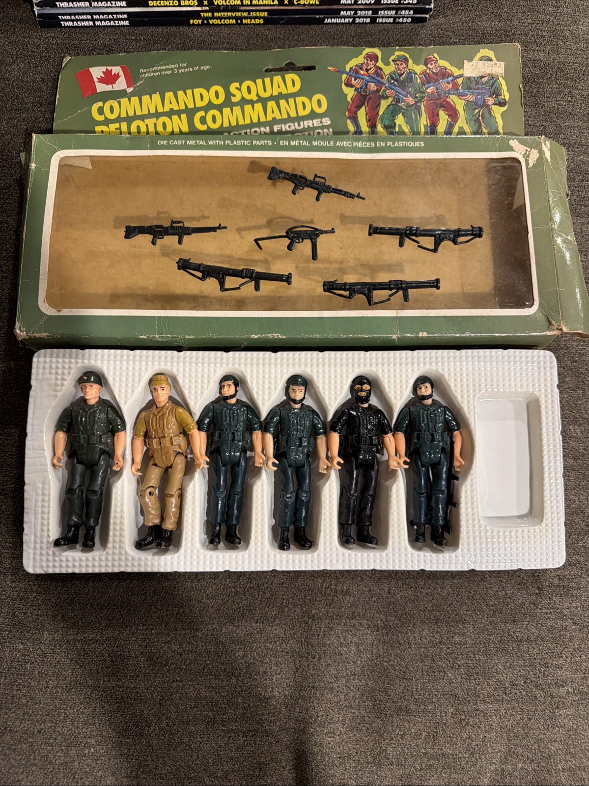 Bravo Mission Company Soldier #5 Modellino vintage anni 80 metallo pressofuso Y