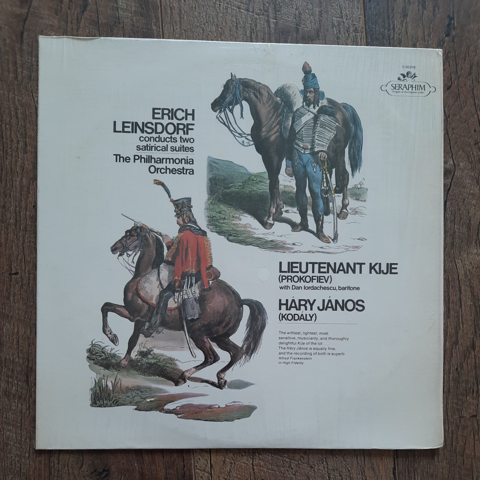 Erich Leinsdorf Conducts The Philharmonia Orchestra Record Vinyl 12" LP S-60209