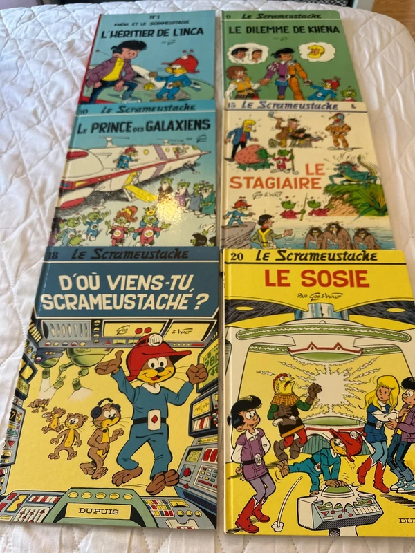 Lot de 6 BD Le Scrameustache – Dupuis