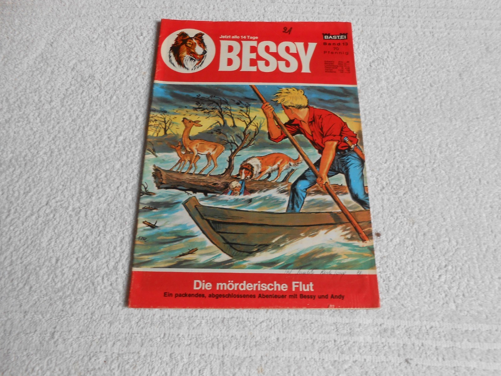 BESSY BASTEI BAND 13, Il diluvio assassino, copertina di Klaus Dill