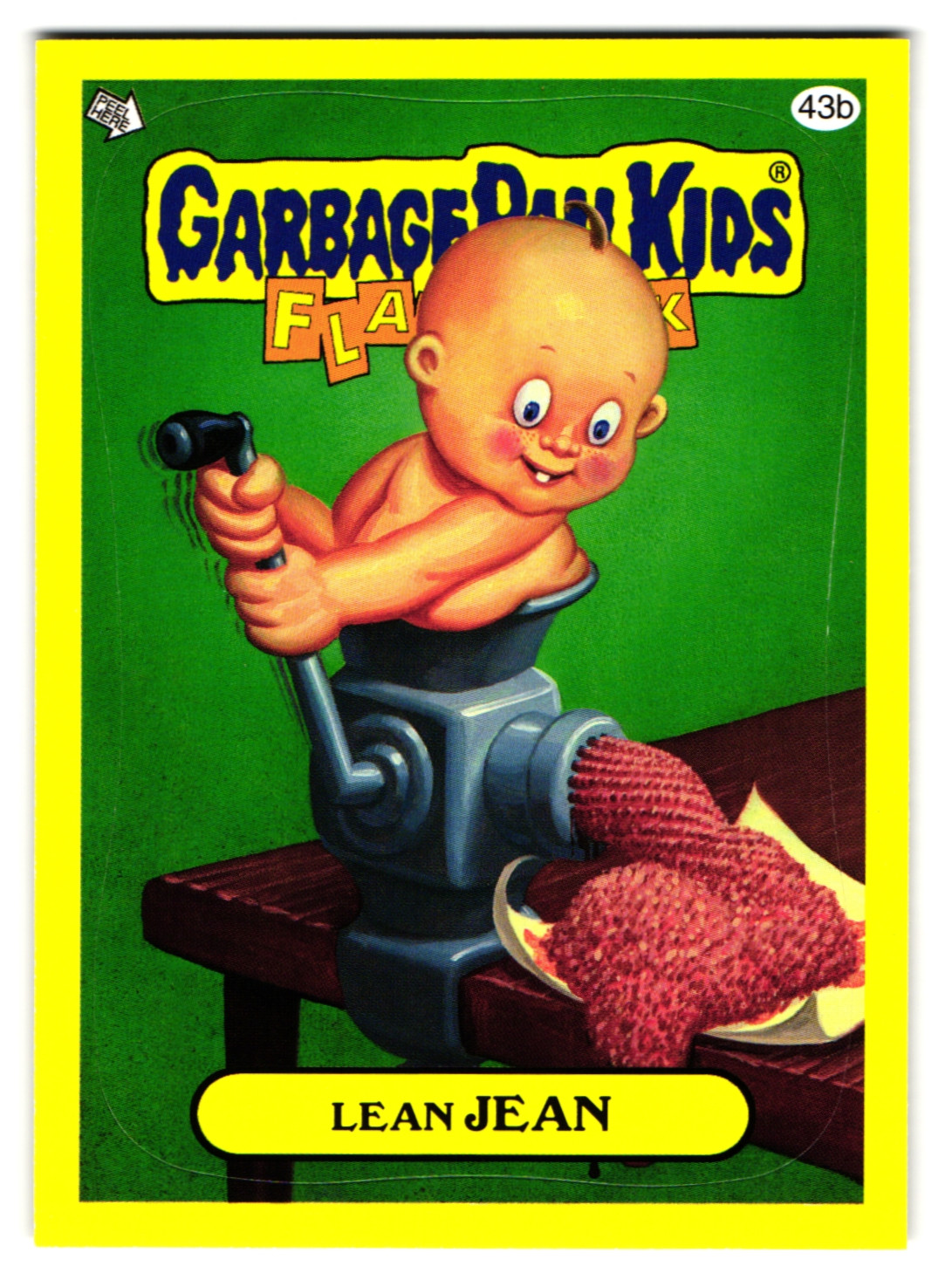 Meat Grinder Lean JEAN GPK Garbage Pail Kids Topps 2011 Flashback Series 3 #43b