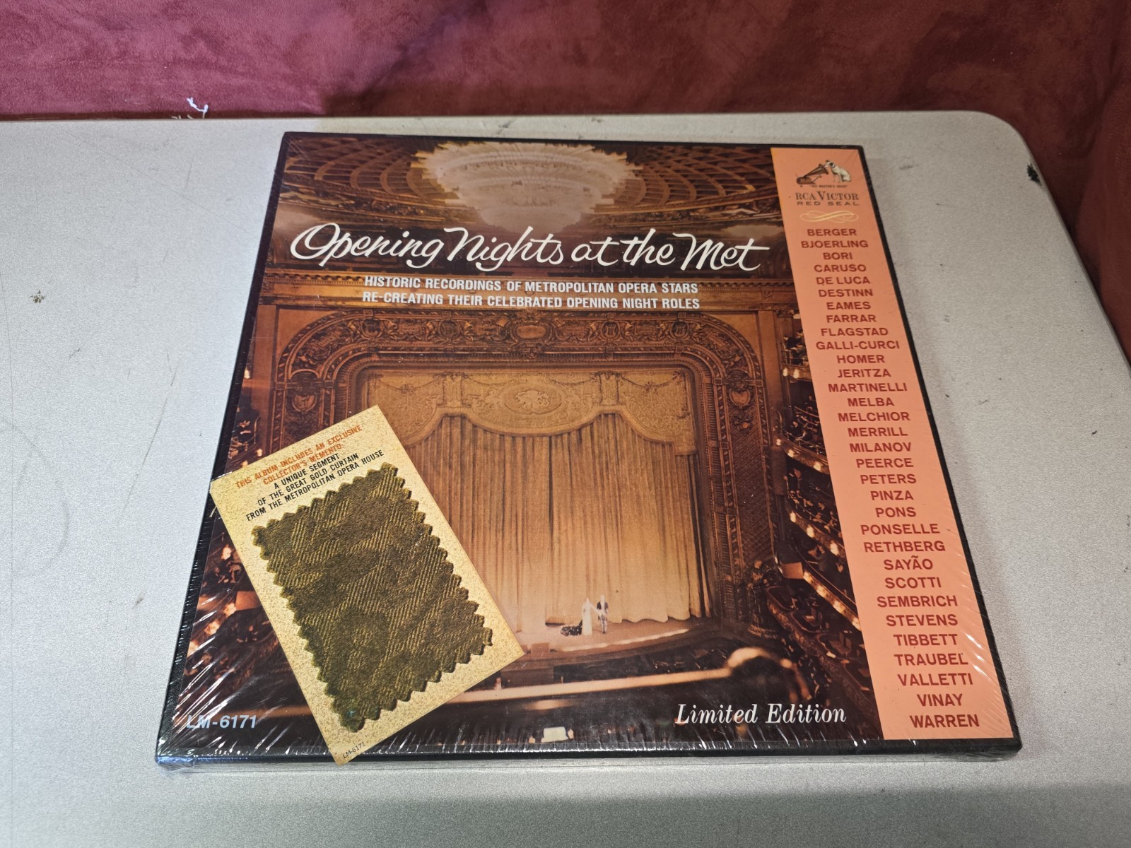 Opening Nights At The Met  RCA Victor Red Seal LM-6171 Sealed Vinyl LP Box Set