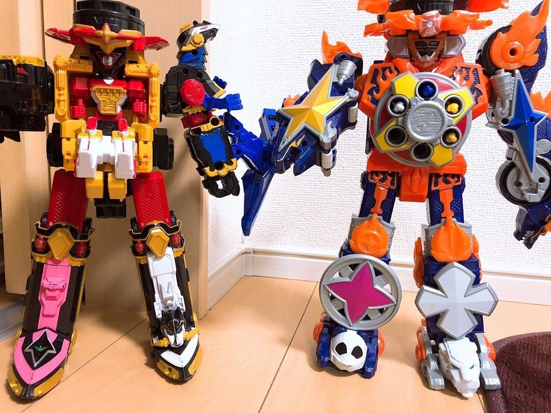 Power Rangers Ninja Steel Ninninger DX Shurikenjin Gekiatsu Dai-Oh Set Megazord