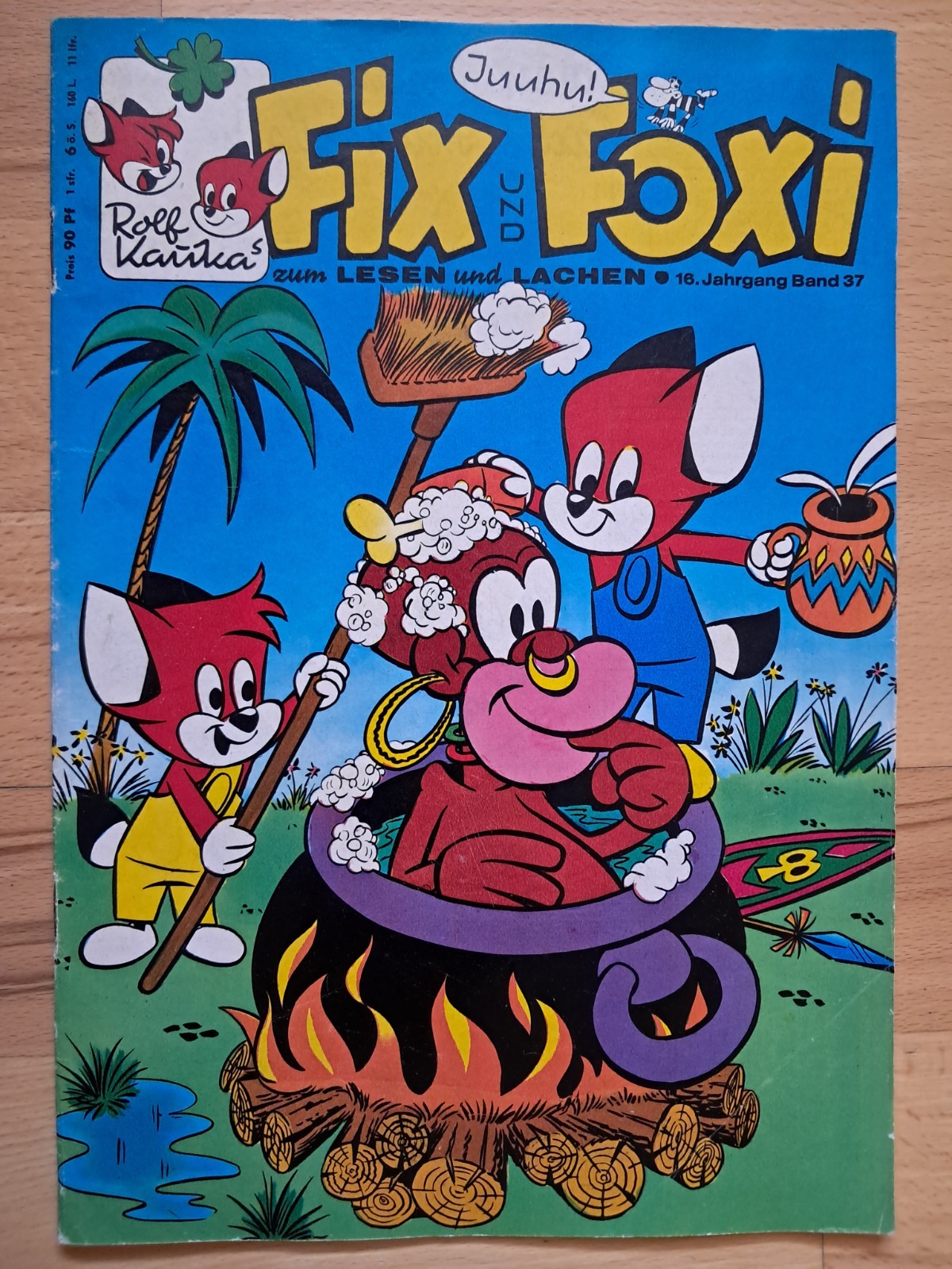 Fix + Foxi 16° anno n.37 del 1968 con scheda FF, romanzo western Il vagabondo Z1-2