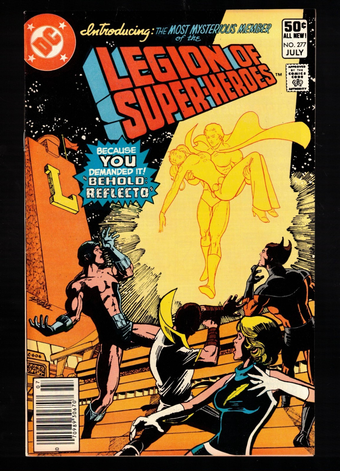 Legione dei Supereroi #277 prima apparizione di Reflecto!  Grimbor! 1981 VF/NM DC