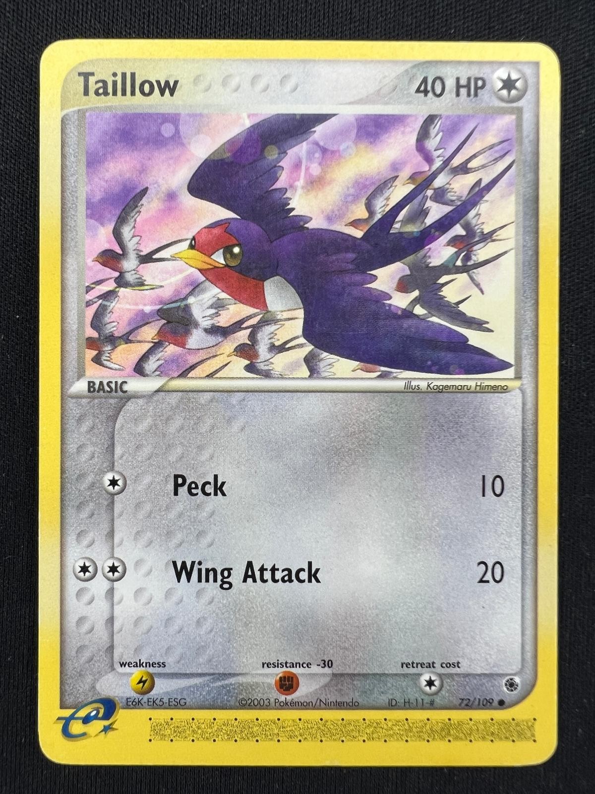 Pokemon comune rubino e zaffiro coda MP 72/109