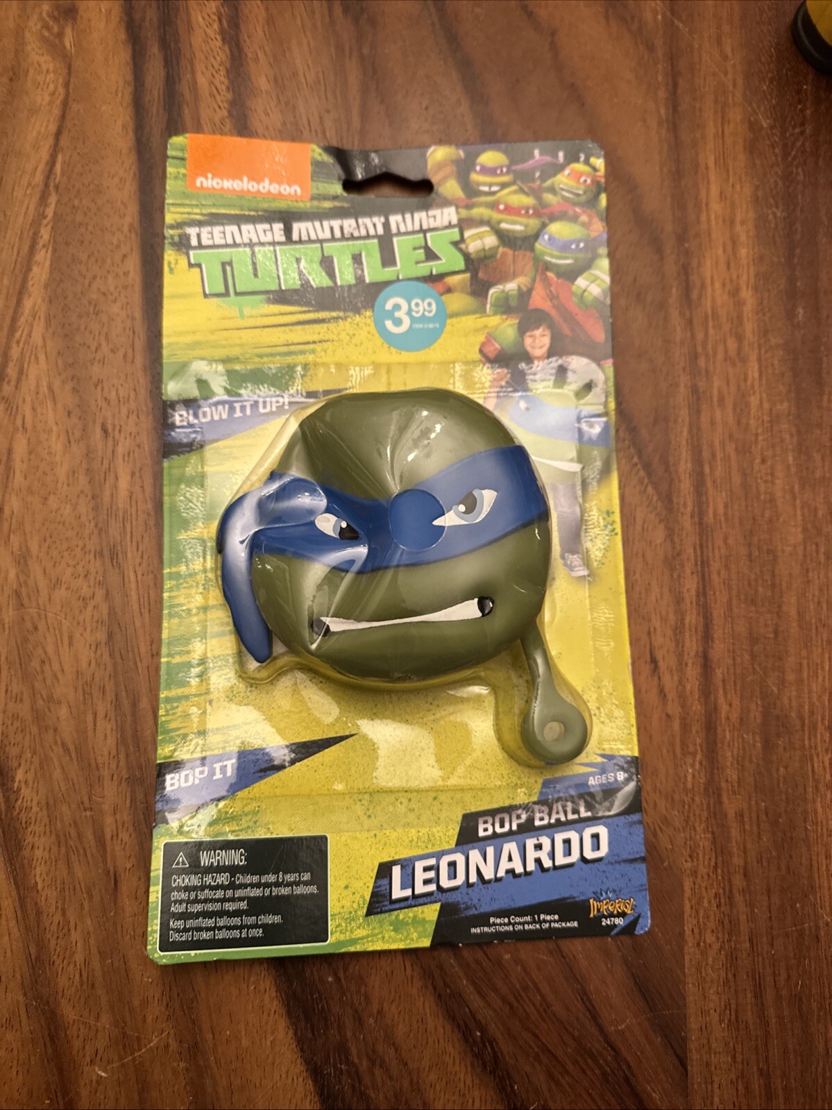 Nickelodeon Teenage Mutant Ninja Turtles Leonardo TMNT Bop Ball Imperial Toys