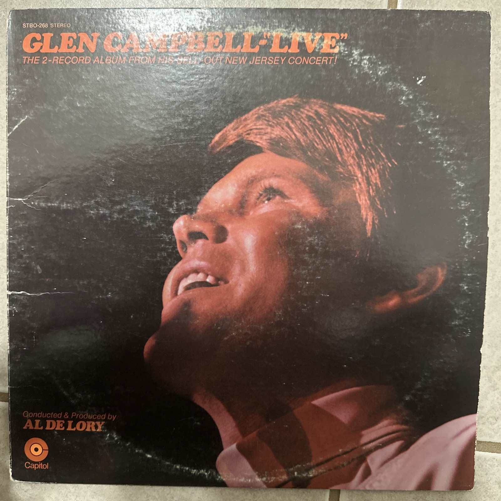Glen Campbell- Live Gatefold 2xLP 1969 STBO-268 Vinyl 12''