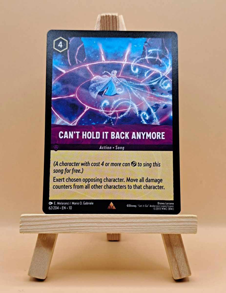 Can't Hold It Back Anymore 62/204 Rare Whispers in the Well Disney lorcana NM