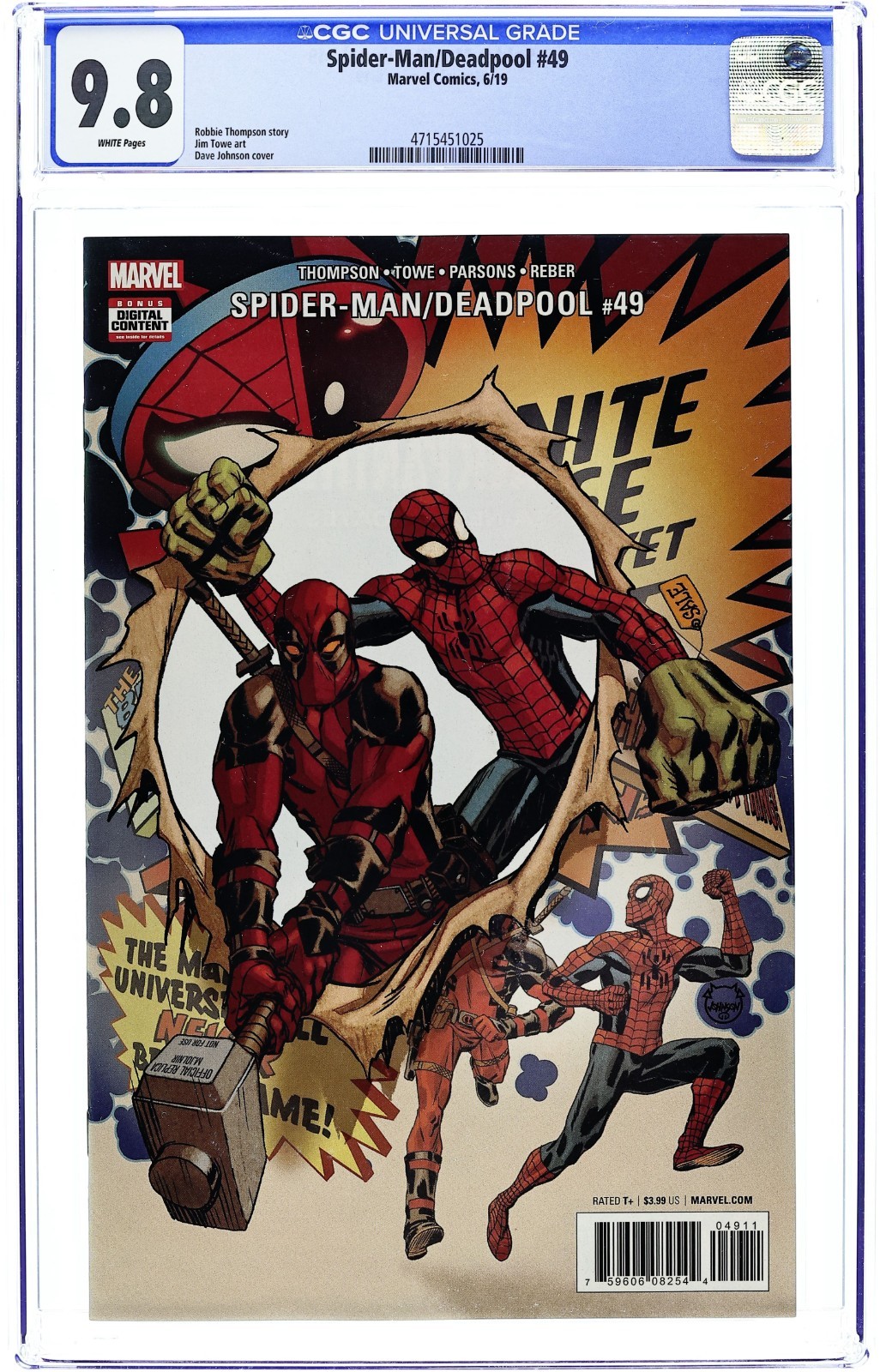 Spider-Man Deadpool #49 - 2019 - CGC 9.8 - Dave Johnson