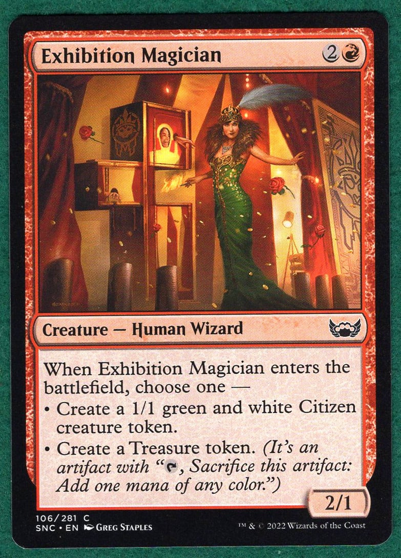 Exhibition Magician - Streets of New Capenna (SNC) #106 - Magic MTG Card