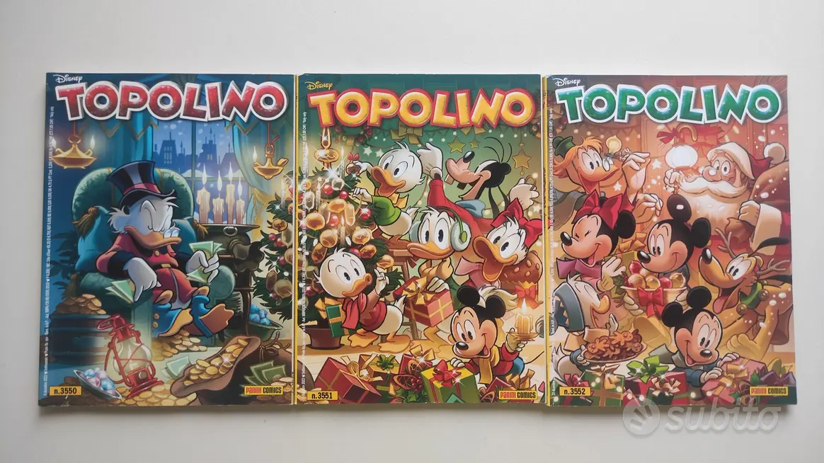 Fumetti Topolino Natale 3550-3551-3552
