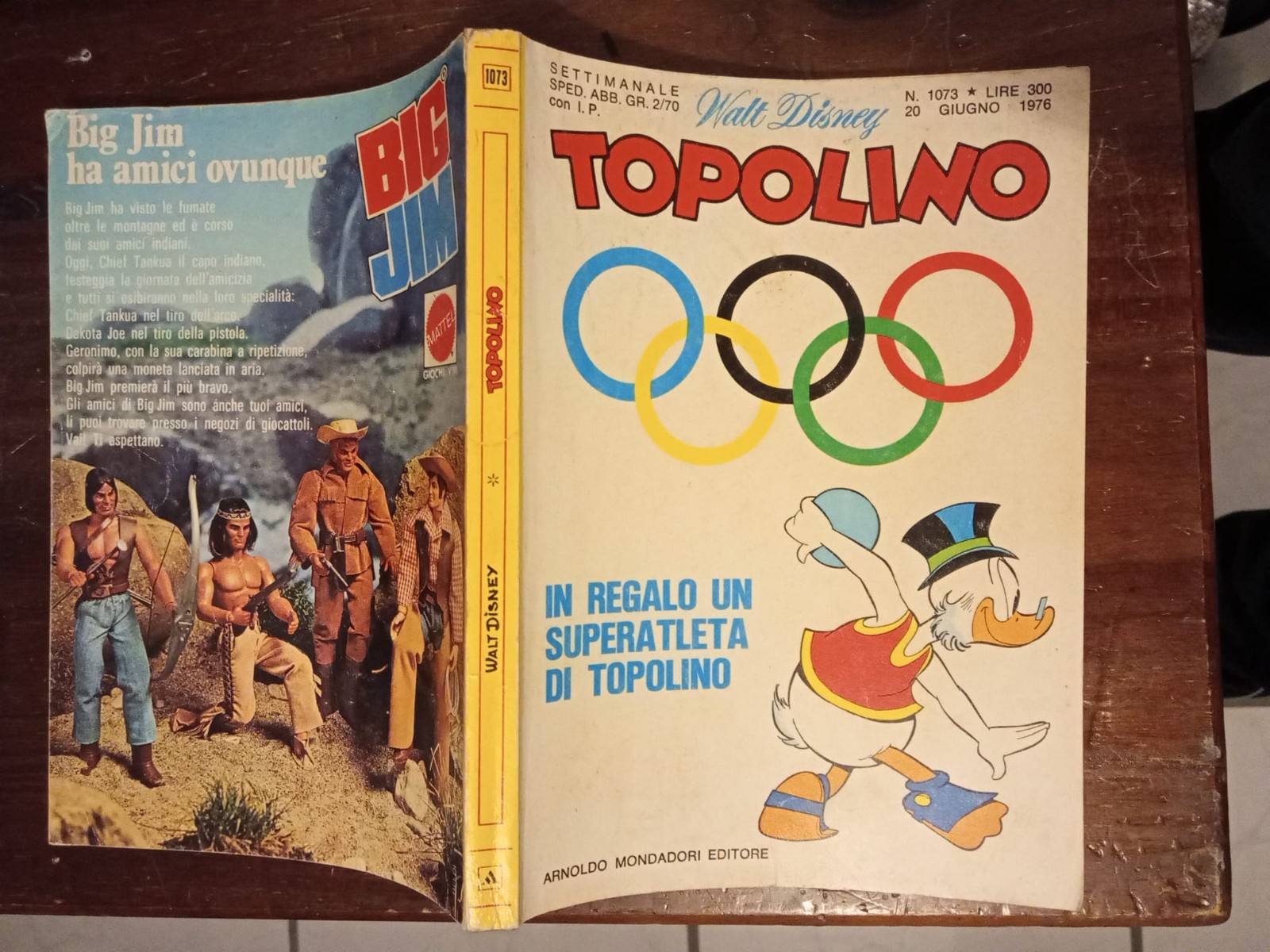 TOPOLINO LIBRETTO N 1073 1976 CON BOLLINO BUONE CONDIZIONI