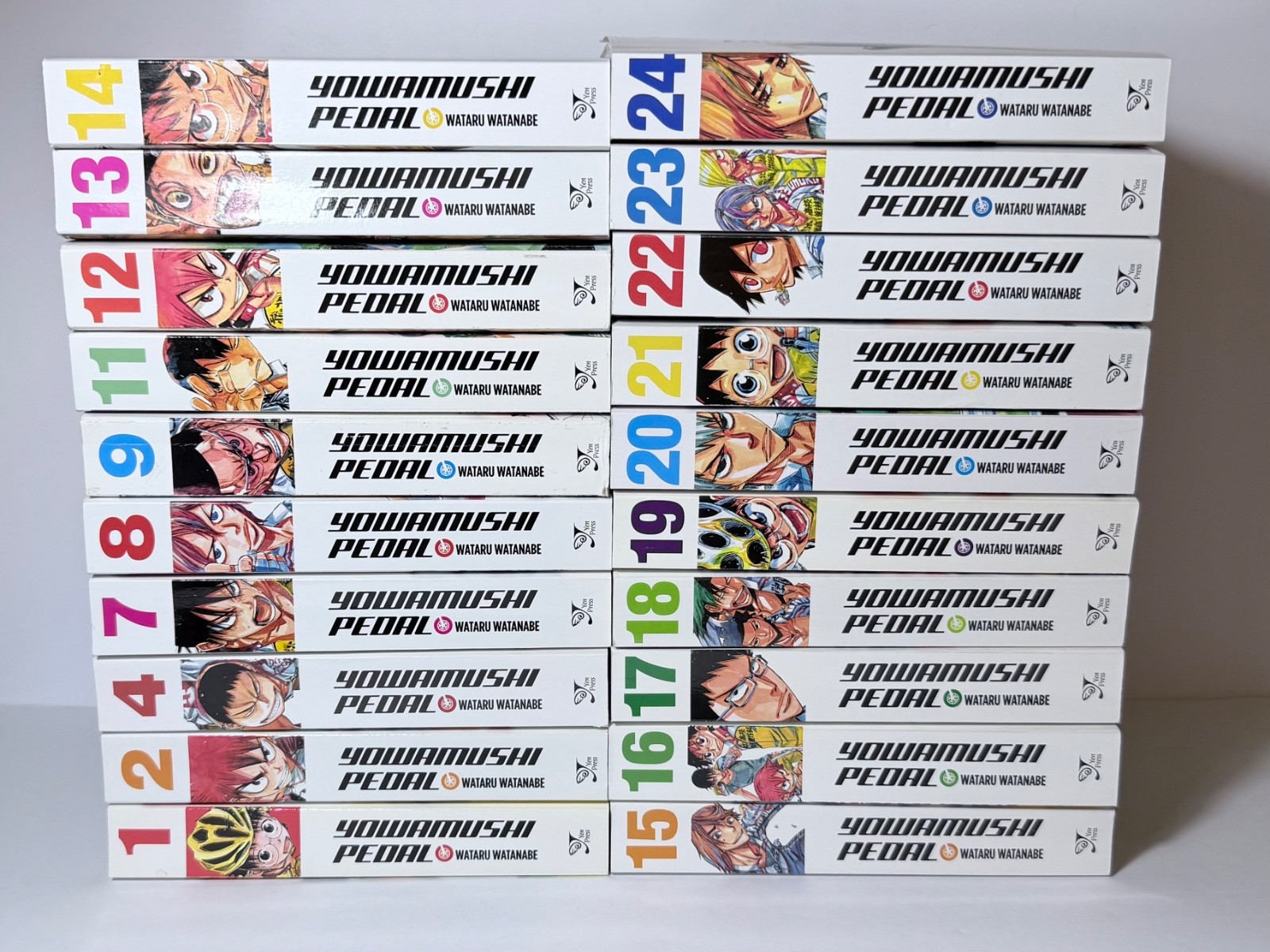 Yowamushi Pedal Omnibus Manga Lotto Volumi 1-2, 4, 7-9, 11-24 Stampa Yen Inglese