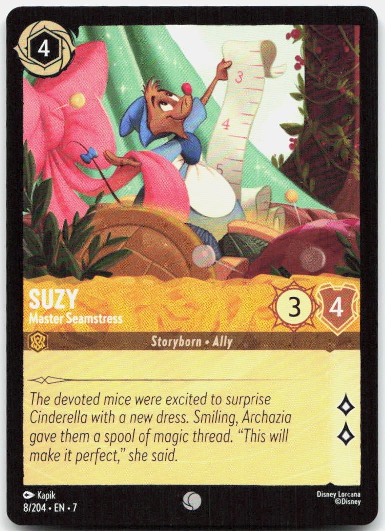 Carta comune Lorcana Disney Suzy Master sarta 8/204 Isola di Arcazia