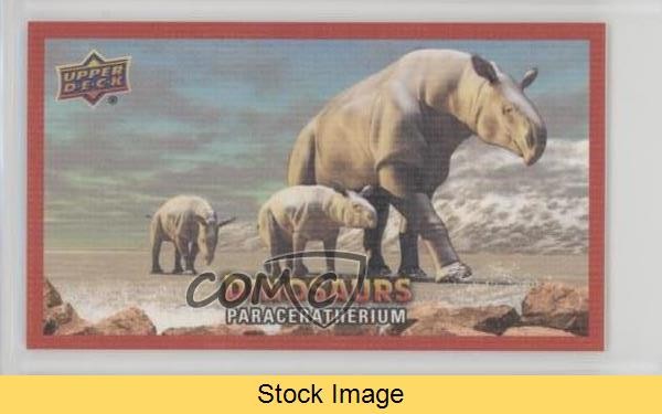 2015 Upper Deck Dinosaurs Canvas Mini Extinction Red Paraceratherium READ o1h
